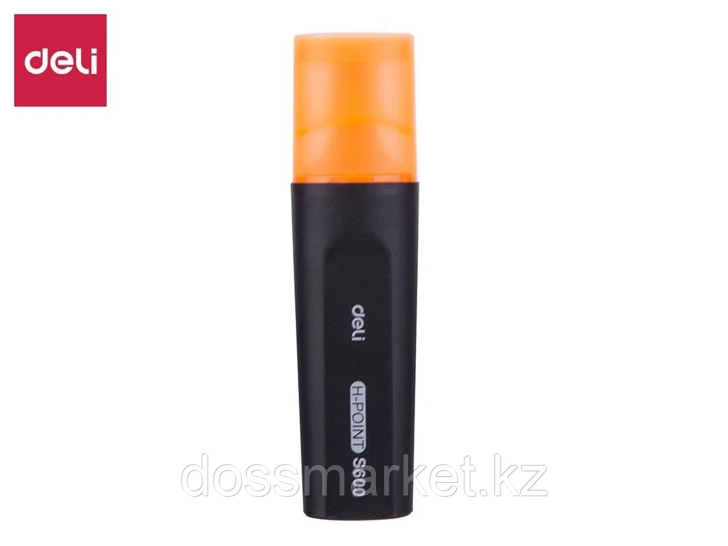 Текстовыделитель DELI "S600" 1-5 мм, оранжевый - фото 1 - id-p101459018
