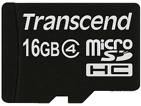 Карта памяти Transcend MicroSD 16GB Class 4