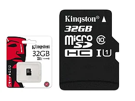 Карта памяти Kingston SD 32GB Class 10