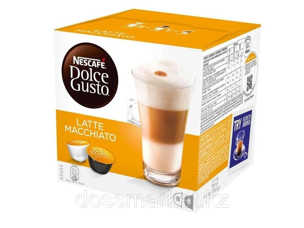 Капсулы для кофемашин Nescafe Dolce Gusto Латте Маккиато, 16 штук в упаковке - фото 1 - id-p101460742