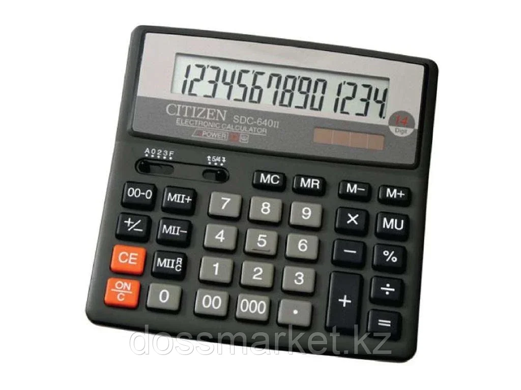 Калькулятор настольный CITIZEN "SDC-640" 14-разрядный