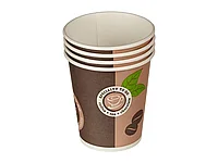 Стакан бумажный кофейный, одноразовый, 250 мл, 50 штук в упаковке