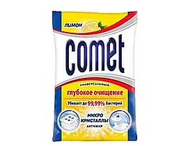 Средство чистящее для кухни Comet, порошок, мягкая упаковка, "Лимон" 350 гр