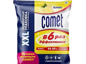 Средство чистящее для кухни Comet "лимон", порошок, мягкая упаковка 900 гр
