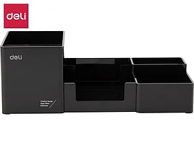 Настольный органайзер Deli, 254 × 112 × 90 мм, черный