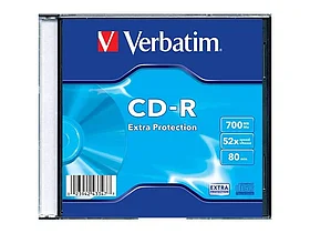 Диск CD-R Verbatim 700MB/52x (в пластиковой коробочке)