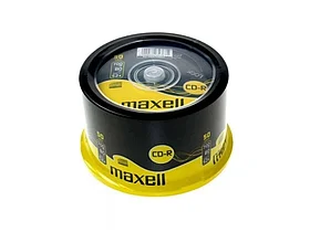 Диск CD-R MAXELL 700МВ/52х Cake Box (50 штук в упаковке)