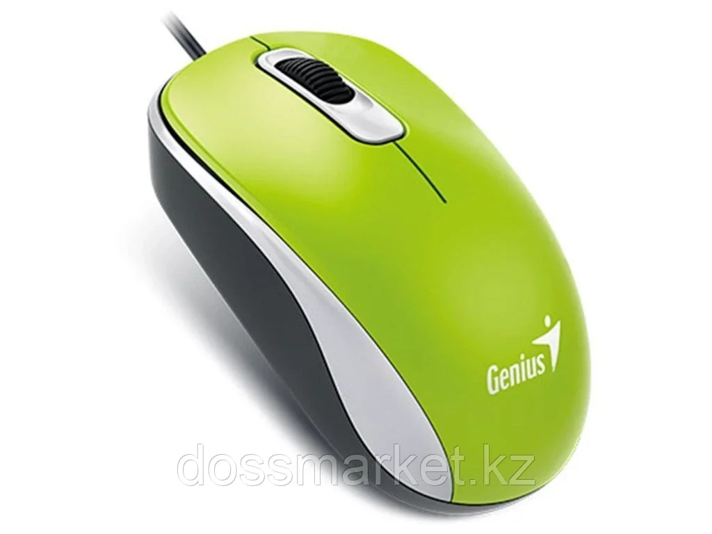Мышь Genius DX-110 зеленая USB - фото 1 - id-p101460145