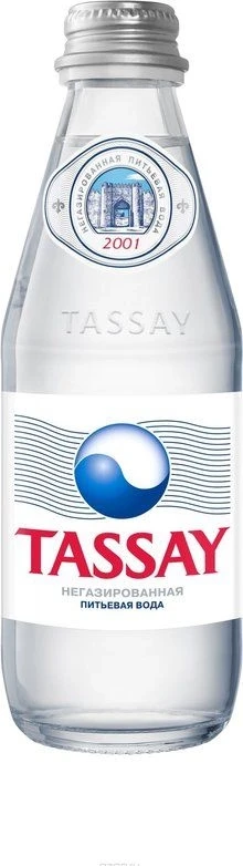 Вода негазированная "Tassay", 0,25 литра, стекло