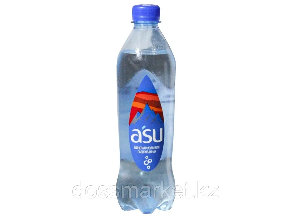 Вода газированная "ASU", 0,5 литра
