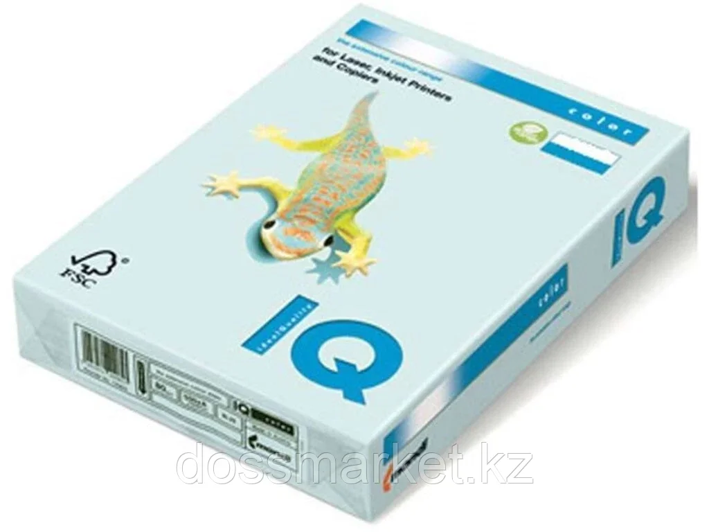 Бумага цветная IQ Color, А4, 80 г/кв.м., 500 л., светло-голубой BL29 - фото 1 - id-p101461126