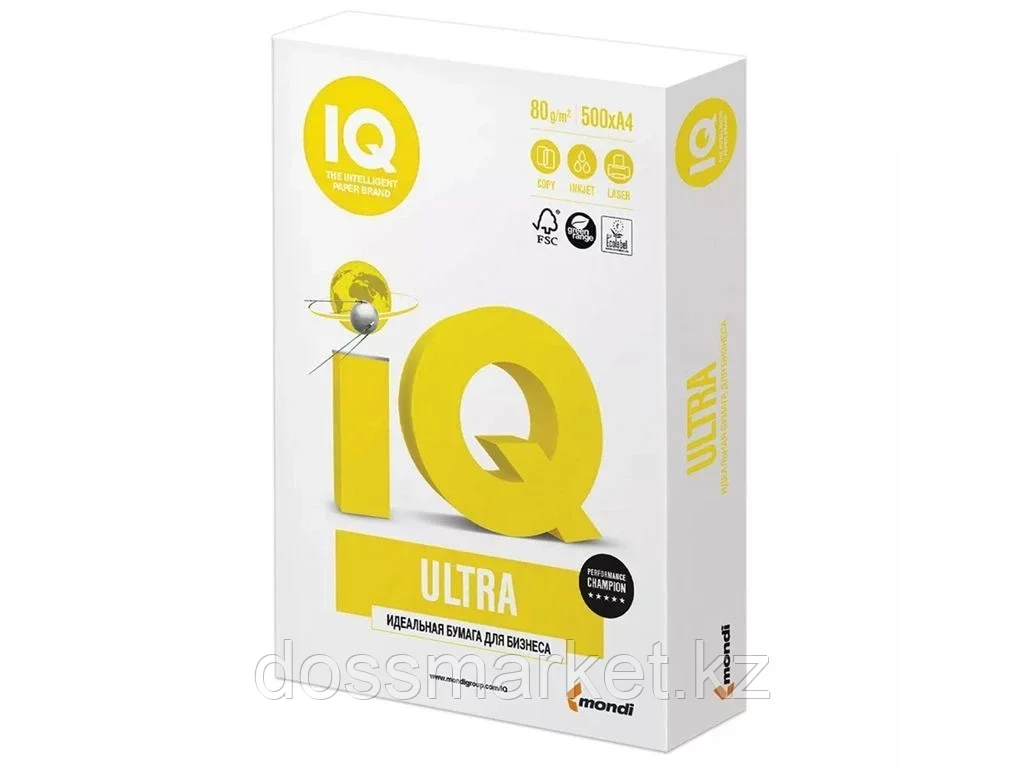 Бумага офисная IQ Ultra, А4, 80 г/м2, 500 л.