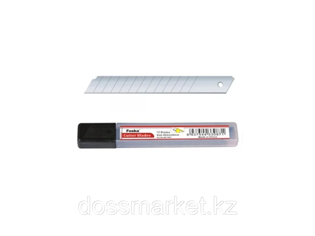 Лезвия запасные Foska для канцелярских ножей, 100х18 мм (10 шт/упак) - фото 1 - id-p101460361