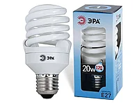 Лампа энергосберегающая ЭРА, 20 Вт (100 Вт) дневной свет