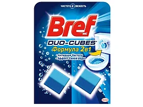 Кубики Bref Duo-Cubes для сливного бачка, чистящие, 2х50 гр