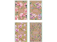 Блокнот BG "Floral&Craft" на спирали, А6, 40 листов в клетку