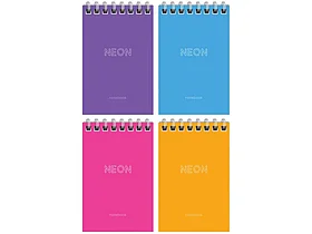 Блокнот ArtSpace "Яркий. Neon", на спирали, А7, 40 листов в клетку