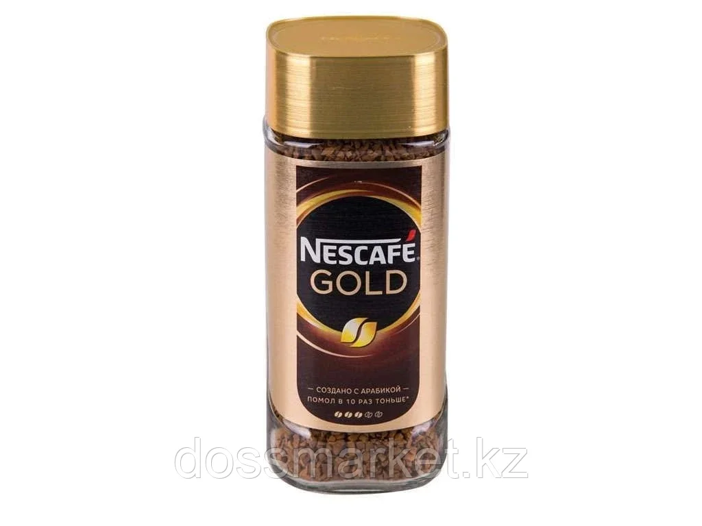 Кофе растворимый Nescafe Gold 95 гр, стеклянная банка