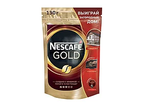 Кофе растворимый Nescafe Gold 130 гр, мягкая упаковка