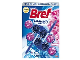 Блок Bref Color-Актив для сливного бочка, цветочная свежесть, 2х50 гр