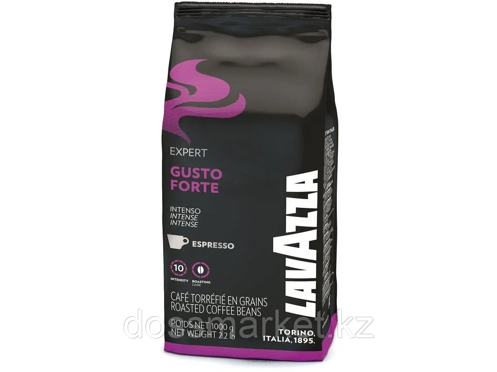 Кофе в зернах Lavazza "Gusto Forte", вакуумный пакет, 1кг - фото 1 - id-p101460466
