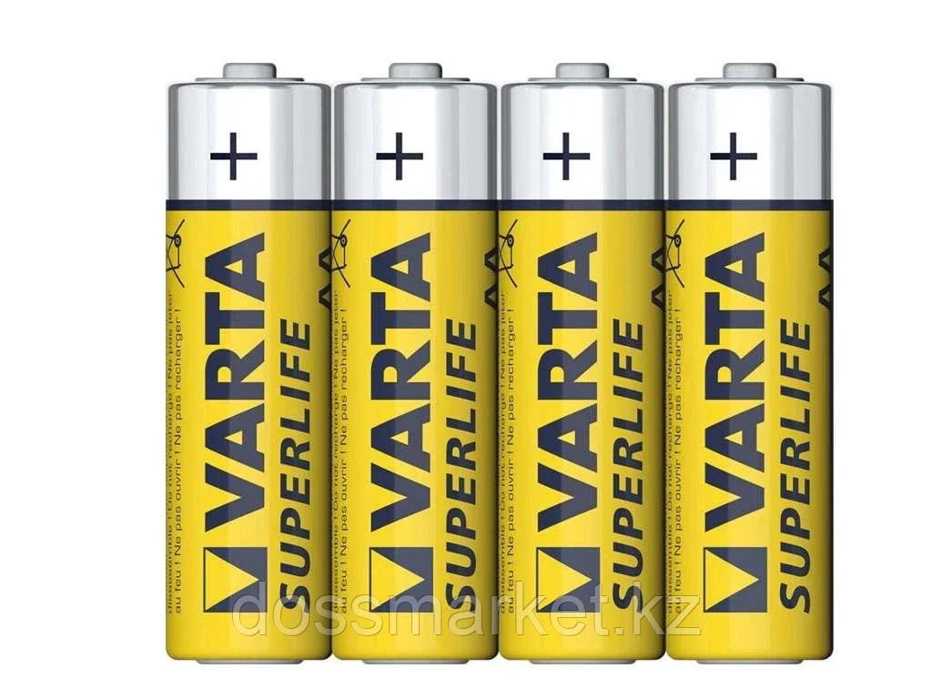 Батарейки VARTA "Superlife" АА (пальчиковые) 4 шт/упак - фото 1 - id-p101461353