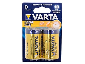 Батарейки VARTA "Longlife" D (2шт/упак)