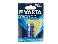 Батарейки VARTA "High Energy" ААА (мизинчиковые) 2 шт/упак