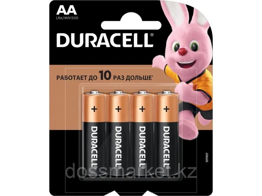 Батарейки DURACELL LR06 BASIC AA (4 шт/бл) - фото 1 - id-p101461399