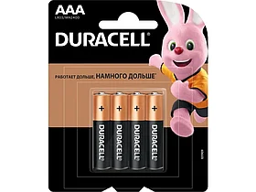 Батарейки DURACELL LR03 BASIC AAA (4 шт/бл)
