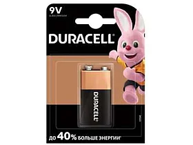 Батарейки DURACELL 6LR61 BASIC 9V (1 шт/уп)