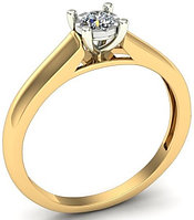 Кольцо ЛУКАС Бриллиантовое сияние R01-D-PL-33916 18 2.08 г золото, бриллиант
