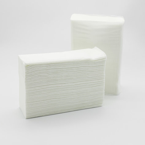 Бумажные полотенца в листах  ELITE белые, 2-слойные Z -укладка  23*21 см  200 листов, фото 2