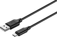 Кабель KITs USB 2.0 to Micro USB cable, 2A, black, 1m, KITS-W-002