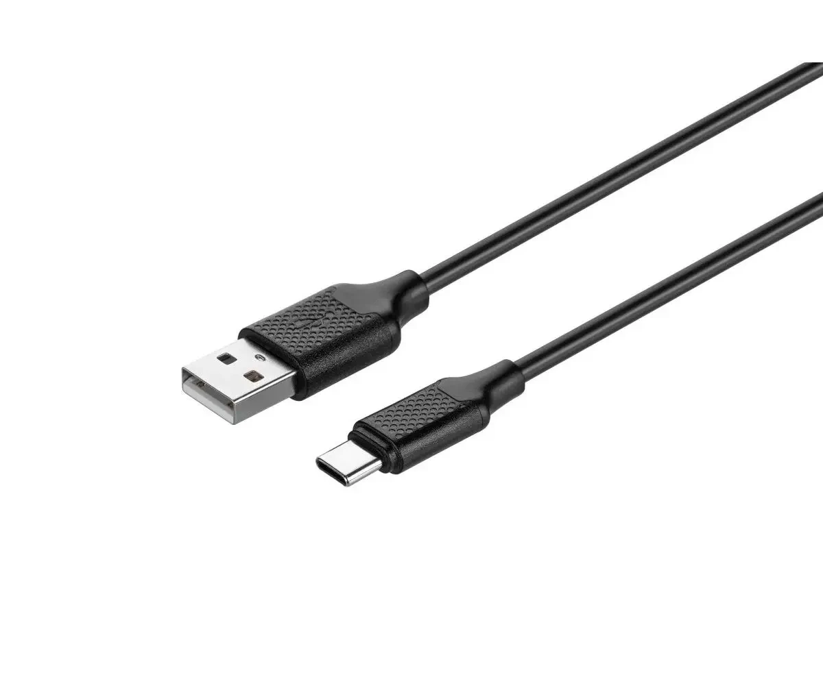 Кабель KITs USB 2.0 to USB Type-C cable, 2A, black, 1m,: KITS-W-004 - фото 1 - id-p101467472