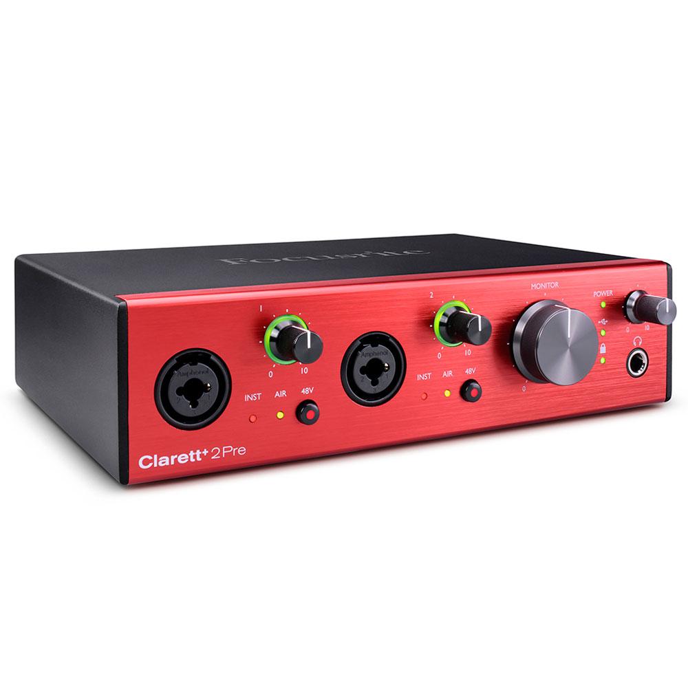 Внешняя студийная звуковая карта Focusrite Clarett+ 2Pre - фото 1 - id-p101467551