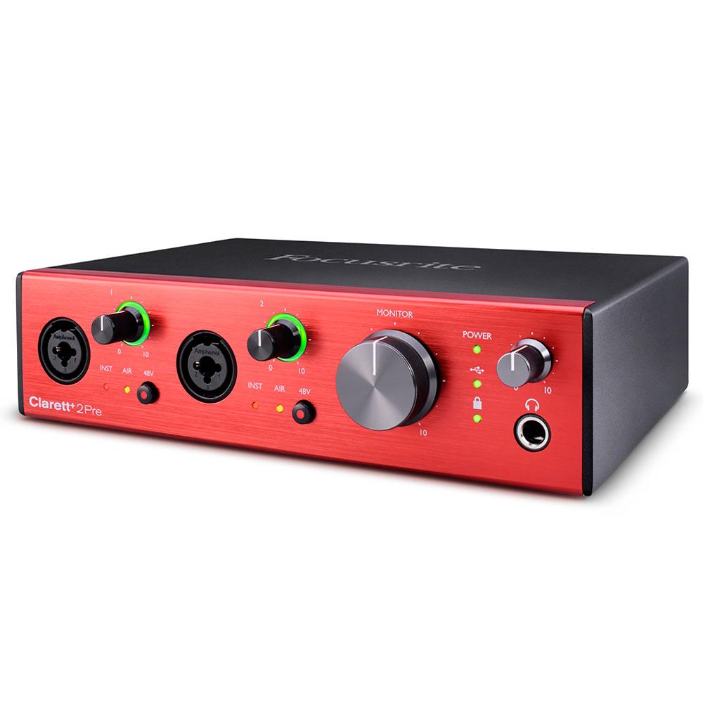 Внешняя студийная звуковая карта Focusrite Clarett+ 2Pre - фото 4 - id-p101467551