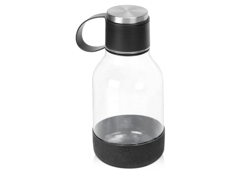 Бутылка для воды 2-в-1 Dog Bowl Bottle со съемной миской для питомцев, 1500 мл, черный - фото 1 - id-p100444531