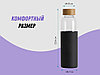 Бутылка для воды стеклянная Refine, в чехле, 550 мл, черный, фото 7