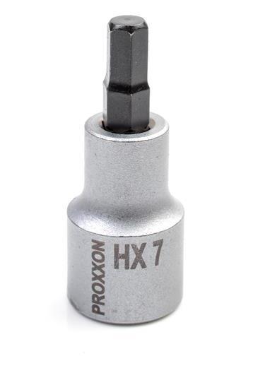 23478 Proxxon Головка с шестигранной битой на 1/2", 55 мм HX 7 мм