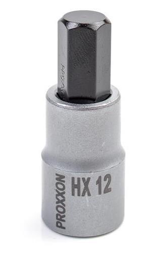 23481 Proxxon Головка с шестигранной битой на 1/2", 55 мм HX 12 мм