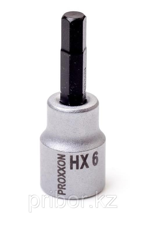 23578 Proxxon Головка с шестигранной битой на 3/8", 50 мм, HX 6 мм