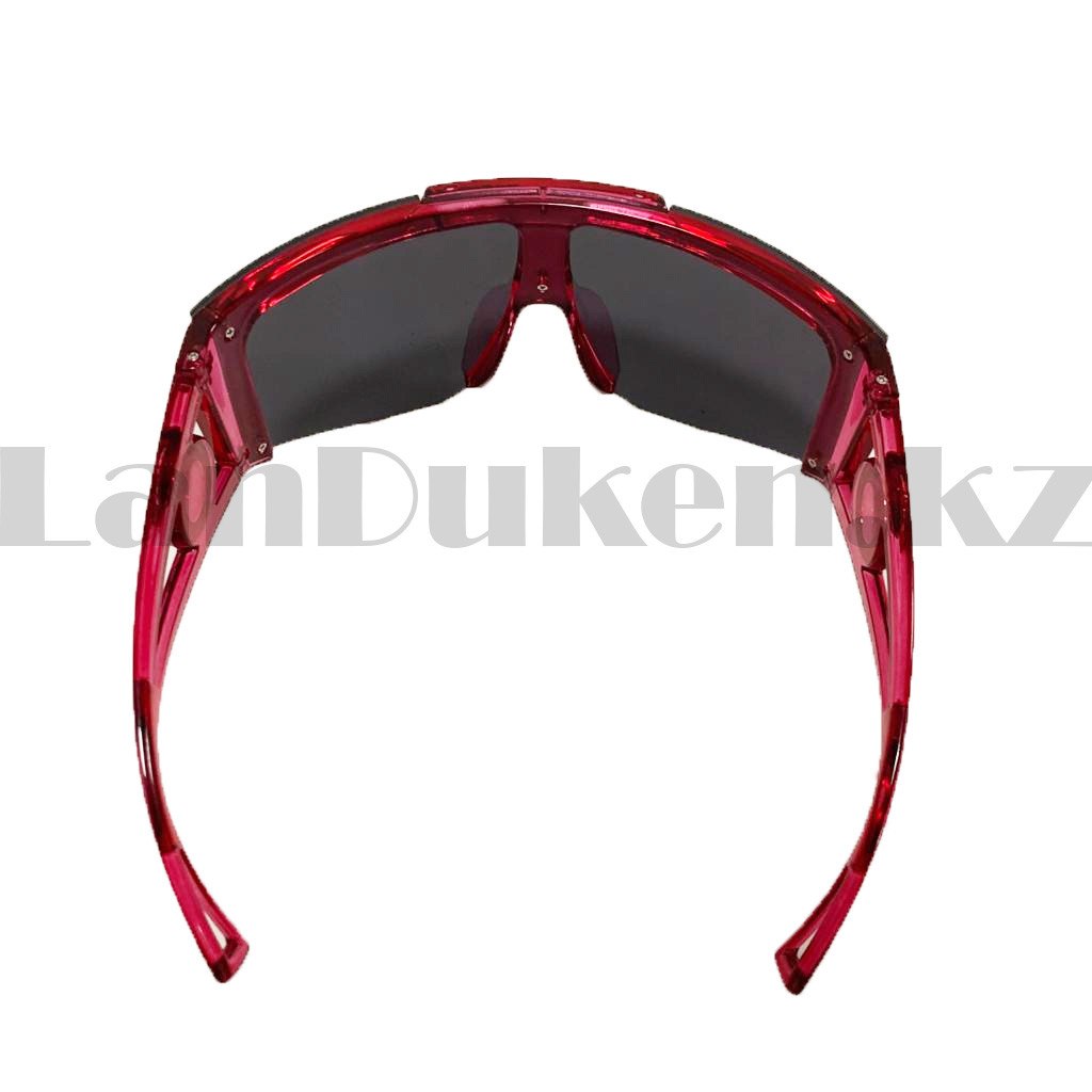 Солнцезащитные очки с черными стеклами UV 400 фиолетовая - фото 9 - id-p101476149