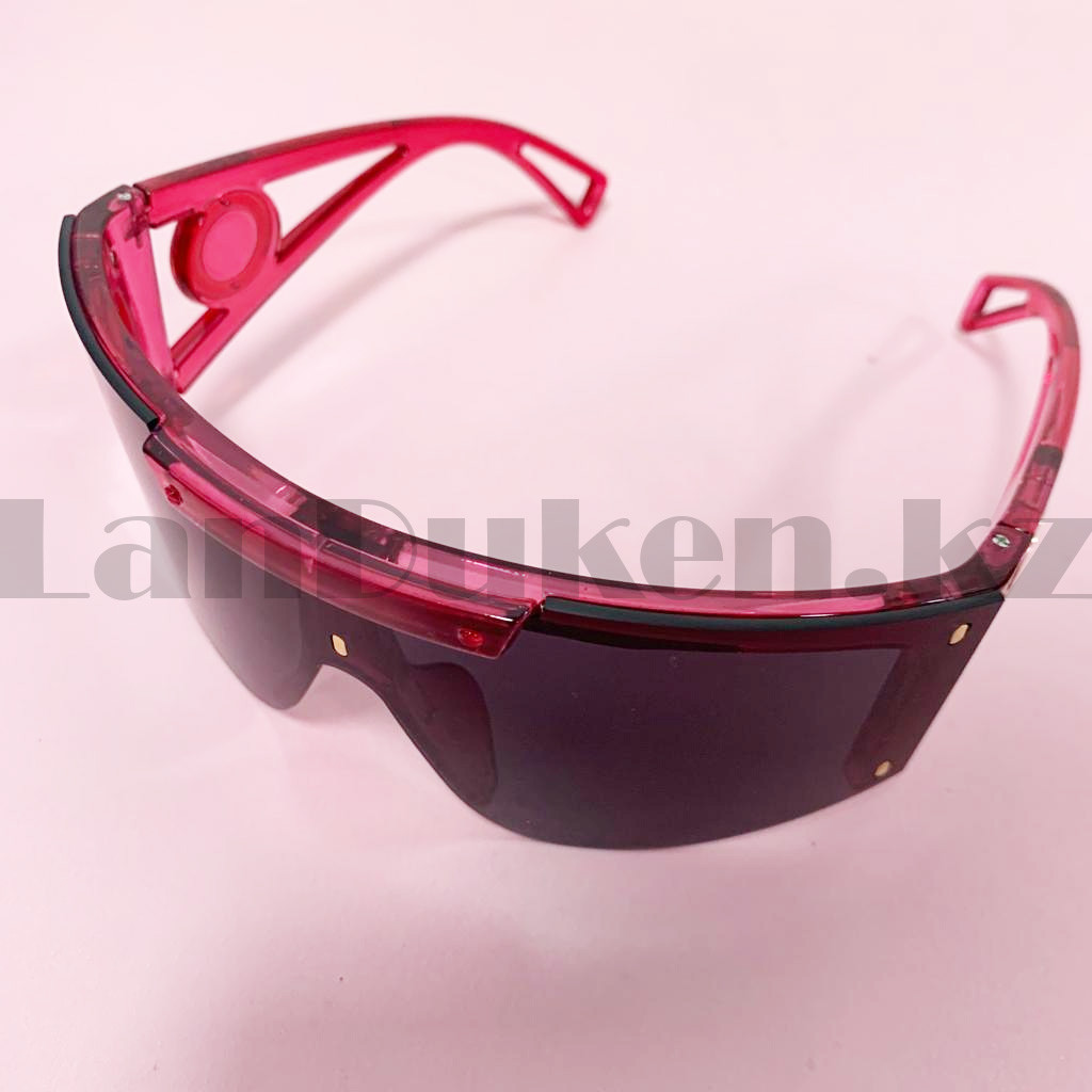 Солнцезащитные очки с черными стеклами UV 400 фиолетовая - фото 4 - id-p101476149
