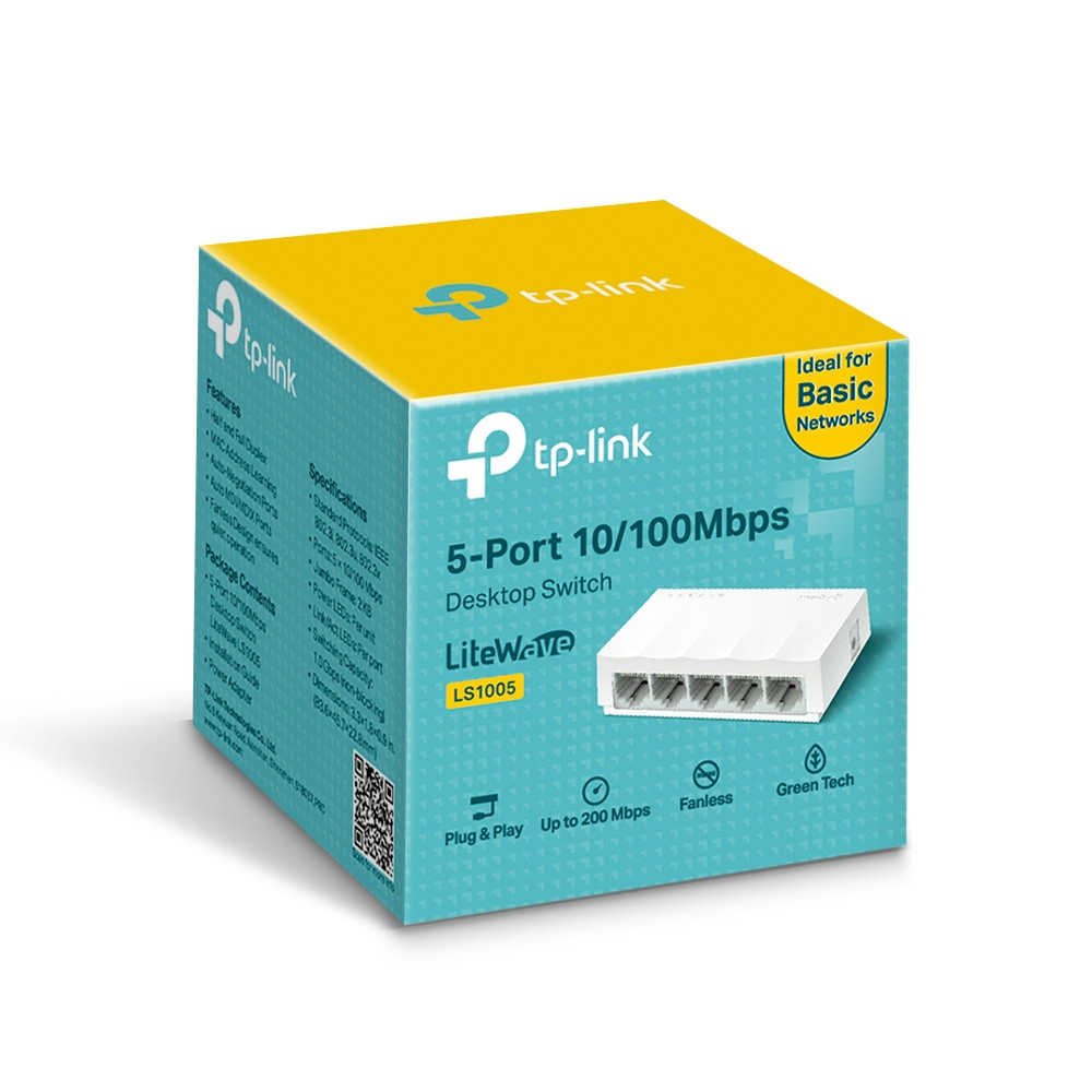 Коммутатор TP-Link TL-LS1005 - фото 1 - id-p63555223