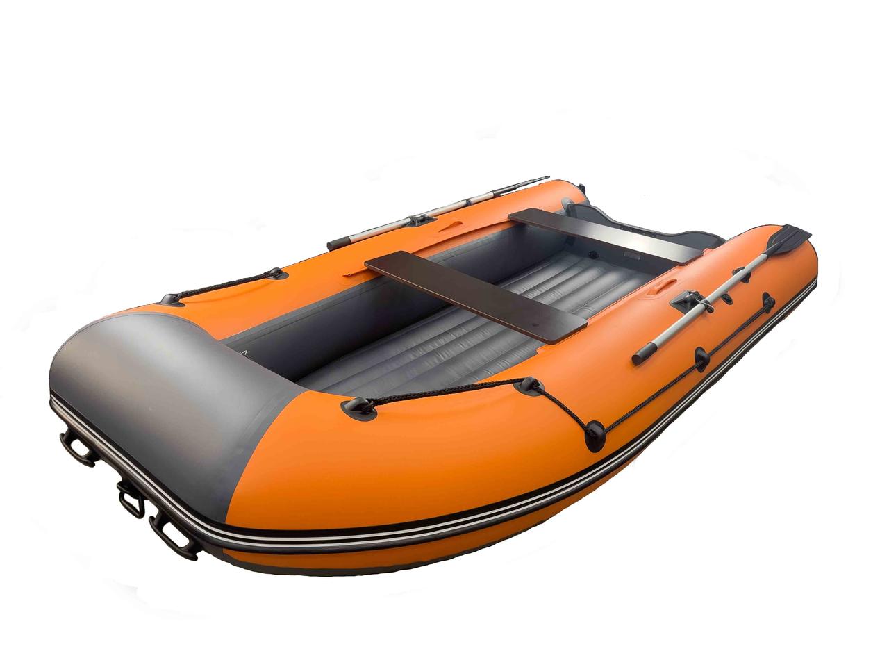 Лодка REEF-360 нд ТРИТОН стеклопластиковый интерцептор графит/оранжевый - фото 2 - id-p101340802