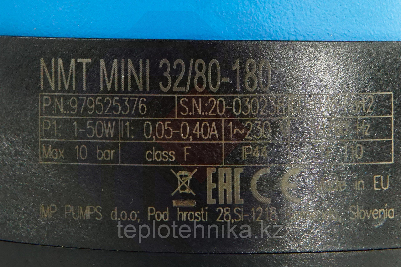 Циркуляционный насос IMP PUMPS NMT MINI 32/80-180 - фото 2 - id-p68725650