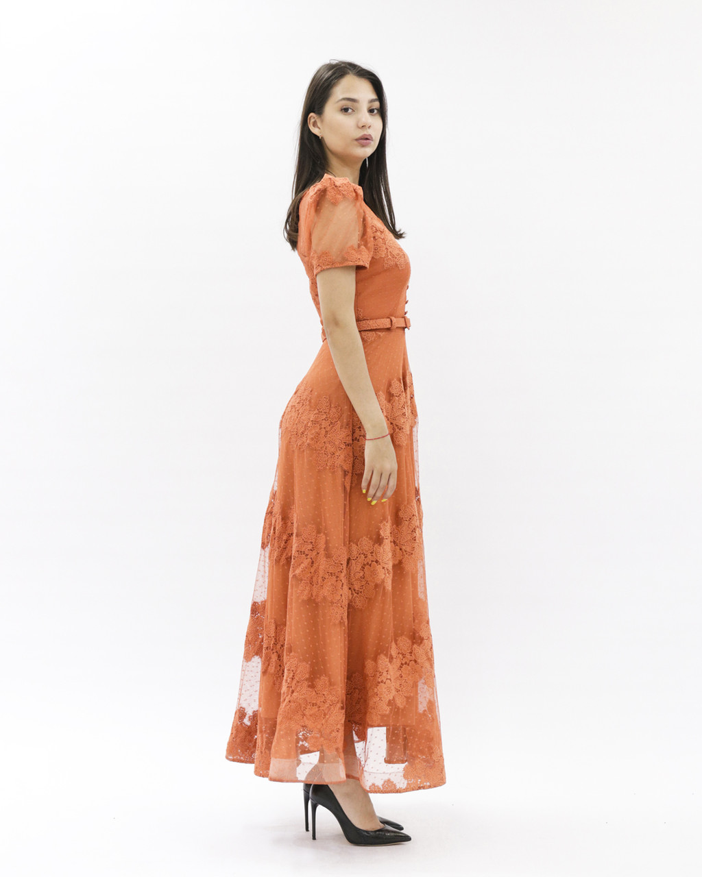 Женское вечернее платье «UM&H 57490878» оранжевый - фото 3 - id-p101503397