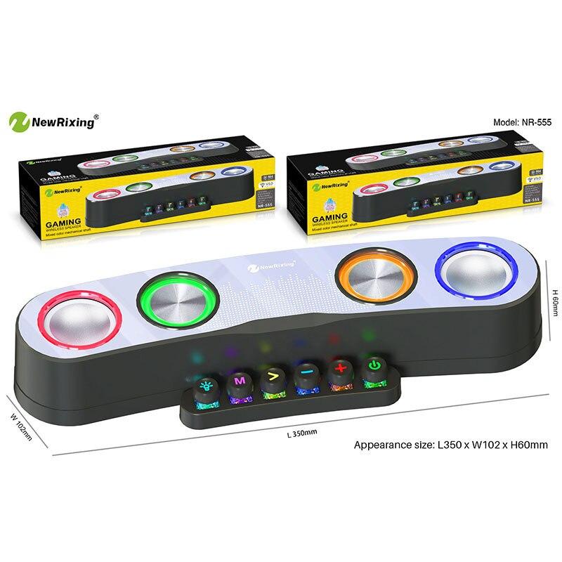 Беспроводная игровая колонка со светодиодной подсветкой New Rixing NR-555 - фото 4 - id-p101503666