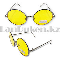 Солнцезащитные очки с желтыми стеклами UV 400 Adora круглая